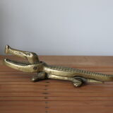 Crocodile brass nutcracker