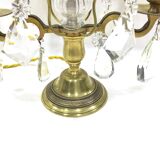 Girandole in bronze and crystal