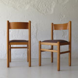 Swedish upholstered dining chairs 1960s.