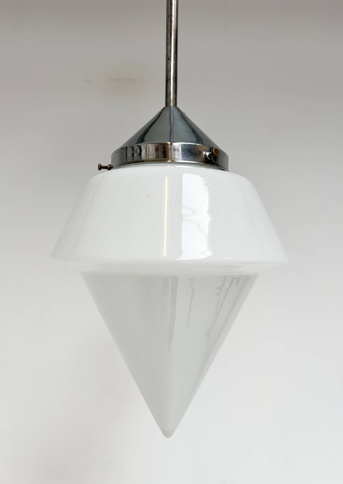 Plafonnier Philips en verre opale, années 1960
