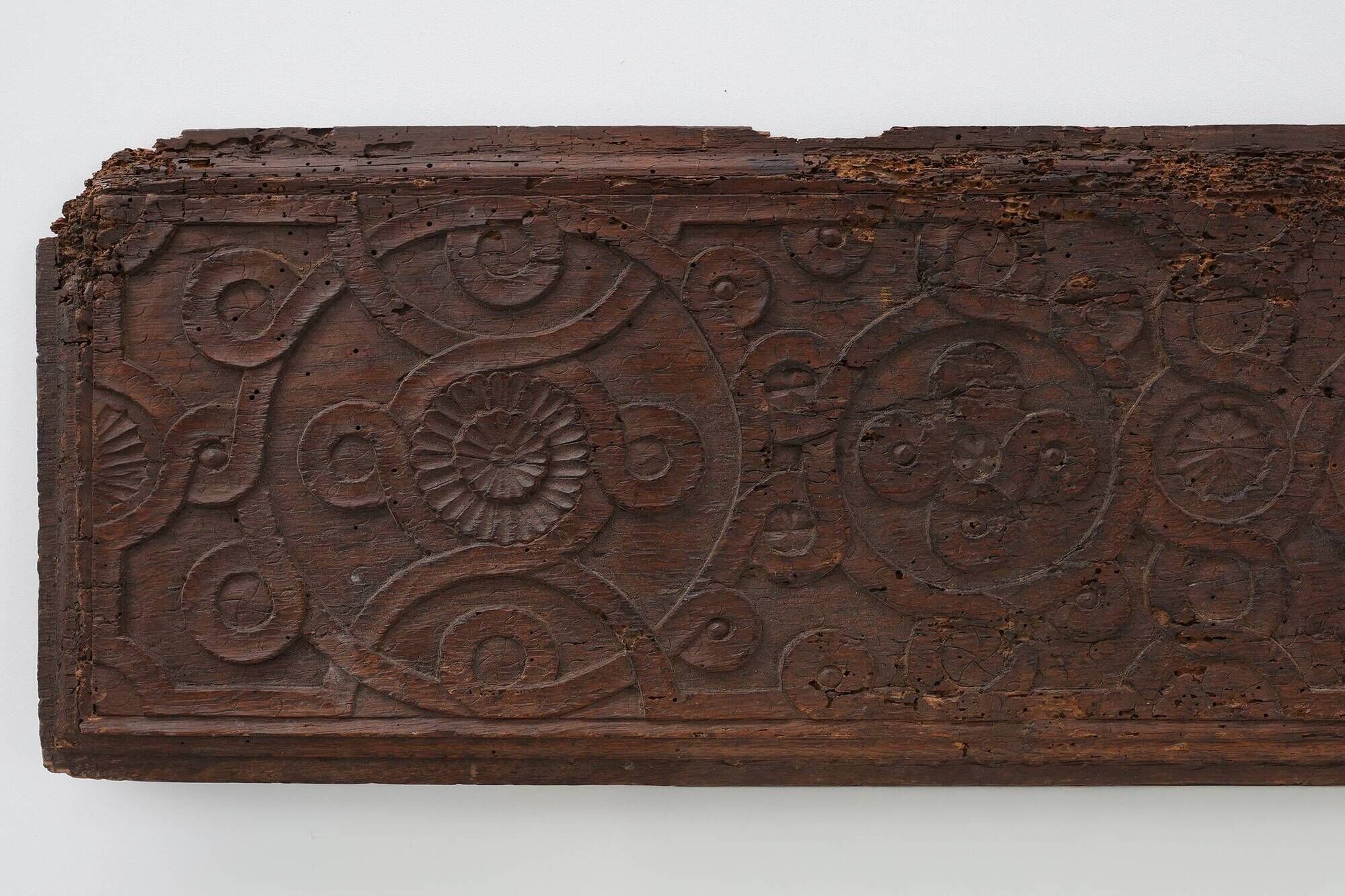 16th Century Gothic Wood Panel from France with Geometric Ornament