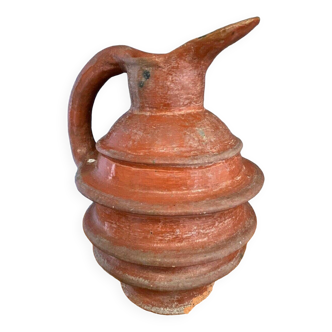 Terracotta pitcher popular art jug 20th century