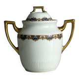 Sucrier en porcelaine de Limoges Vignaud.