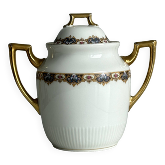 Sucrier en porcelaine de Limoges Vignaud.