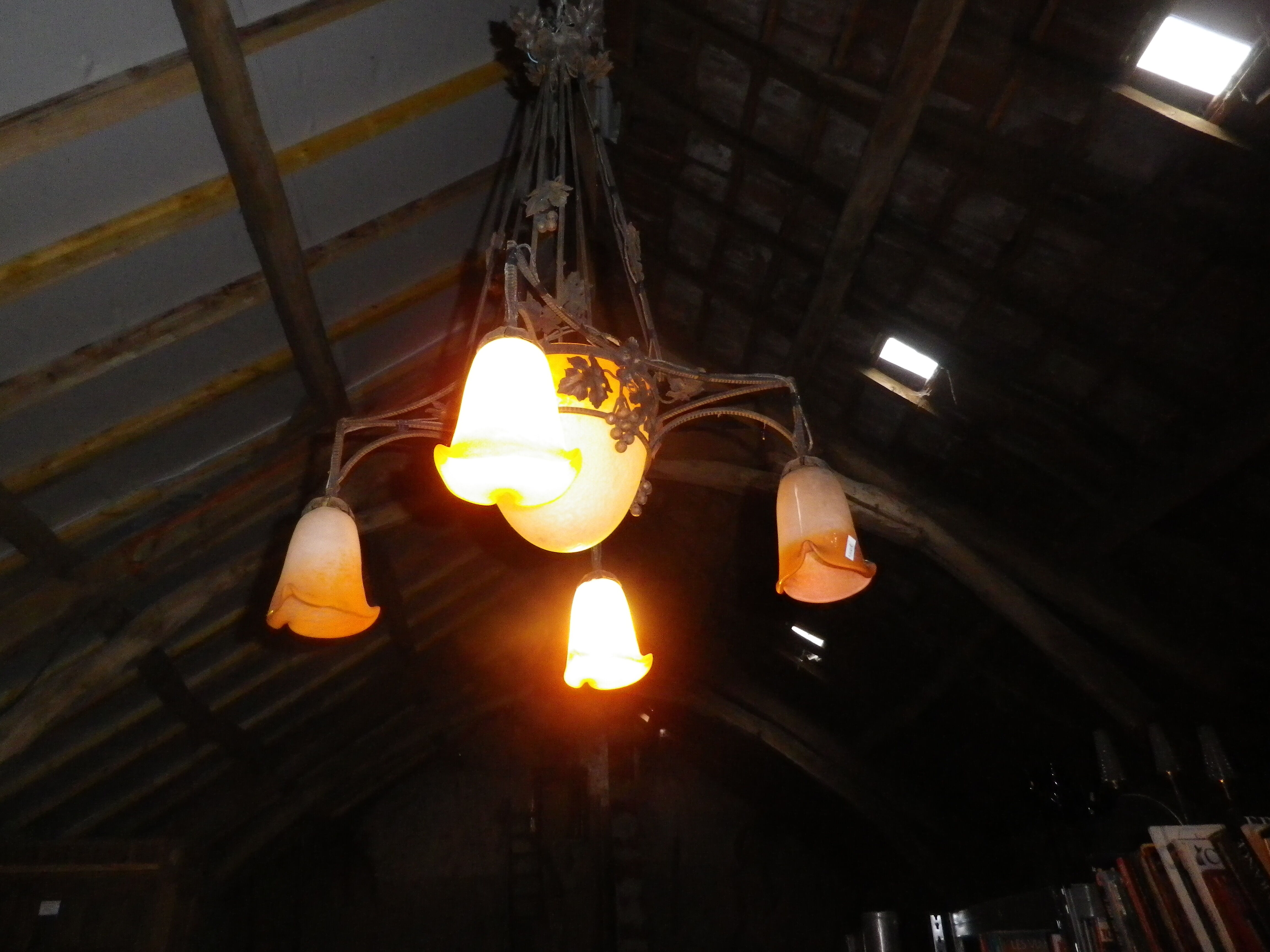 chandelier Rethondes glass paste