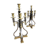 Pair of candlesticks with bayonet