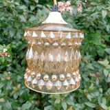 Pendant Lamp Aged Pink Glass