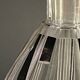 Art deco liqueur set, carafe & 6 glasses, cut double crystal, cubist decor, karl palda