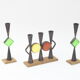 Wrought iron candle holders by Erik Hoglund & Pierre Forsell  for Bo Svensk, Sweden 1950s.