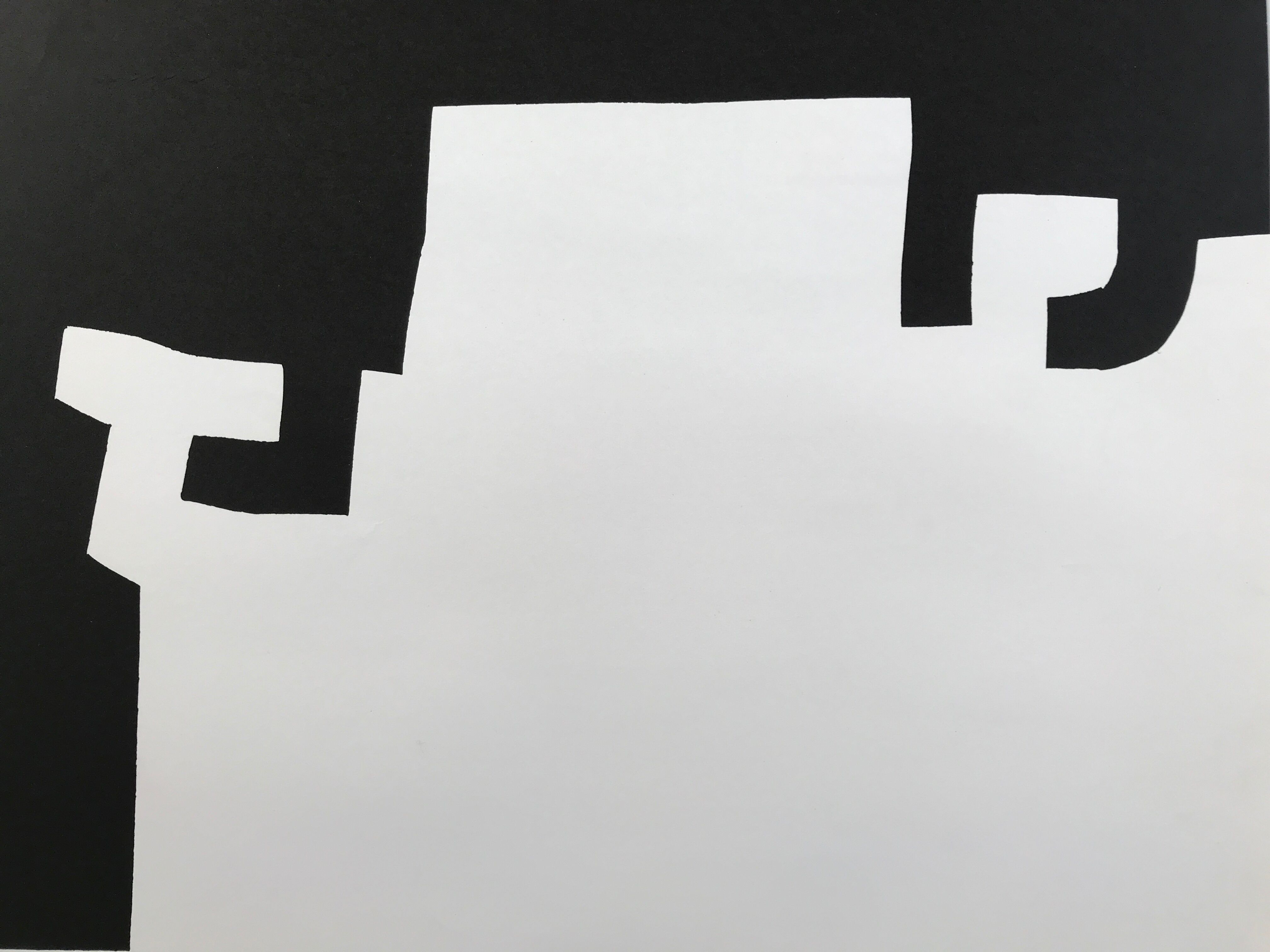 Original exhibition poster by Eduardo Chilidda, Galerie Maeght, 1973.