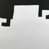 Original exhibition poster by Eduardo Chilidda, Galerie Maeght, 1973.