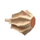 Organic modern white earthenware vase, France 1970s