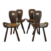 Chaises brutalistes françaises, années 60-70