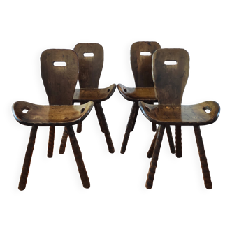 French brutalist vintage chairs from the 60s-70s.