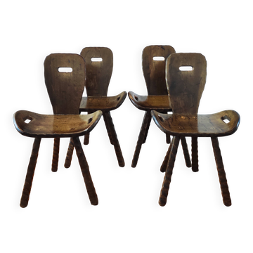 French brutalist vintage chairs from the 60s-70s.