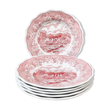 6 hollow plates, made in Italy