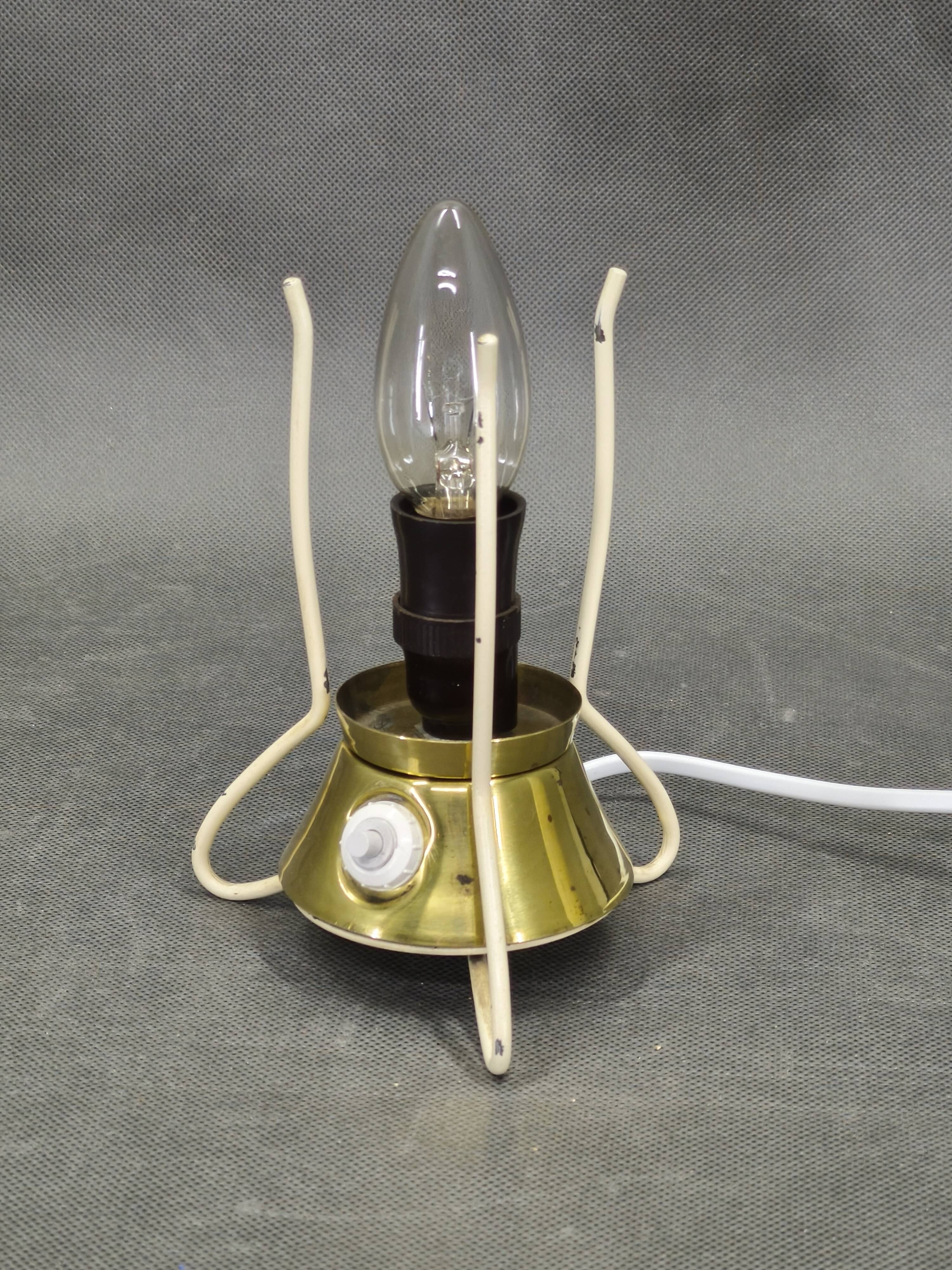 Zukov Czech Mid Century Glass Table Lamp, 1960s