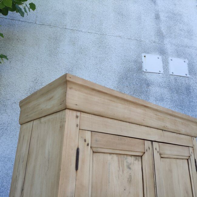 Natural wood cabinet