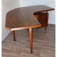 Bureau vintage "Boomerang" en bois massif 1950