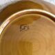 Round dish in barbotine with sarregumine fruit decoration