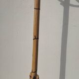 Vintage rattan bamboo parrot coat rack