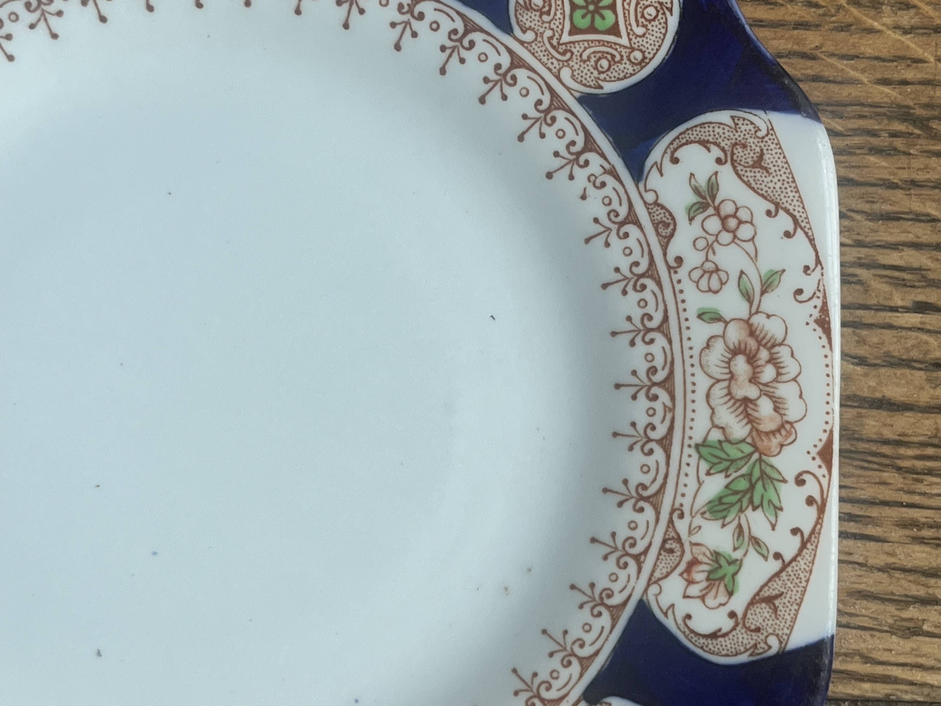2 antique English plates Manufacture Osborne model Ilkley