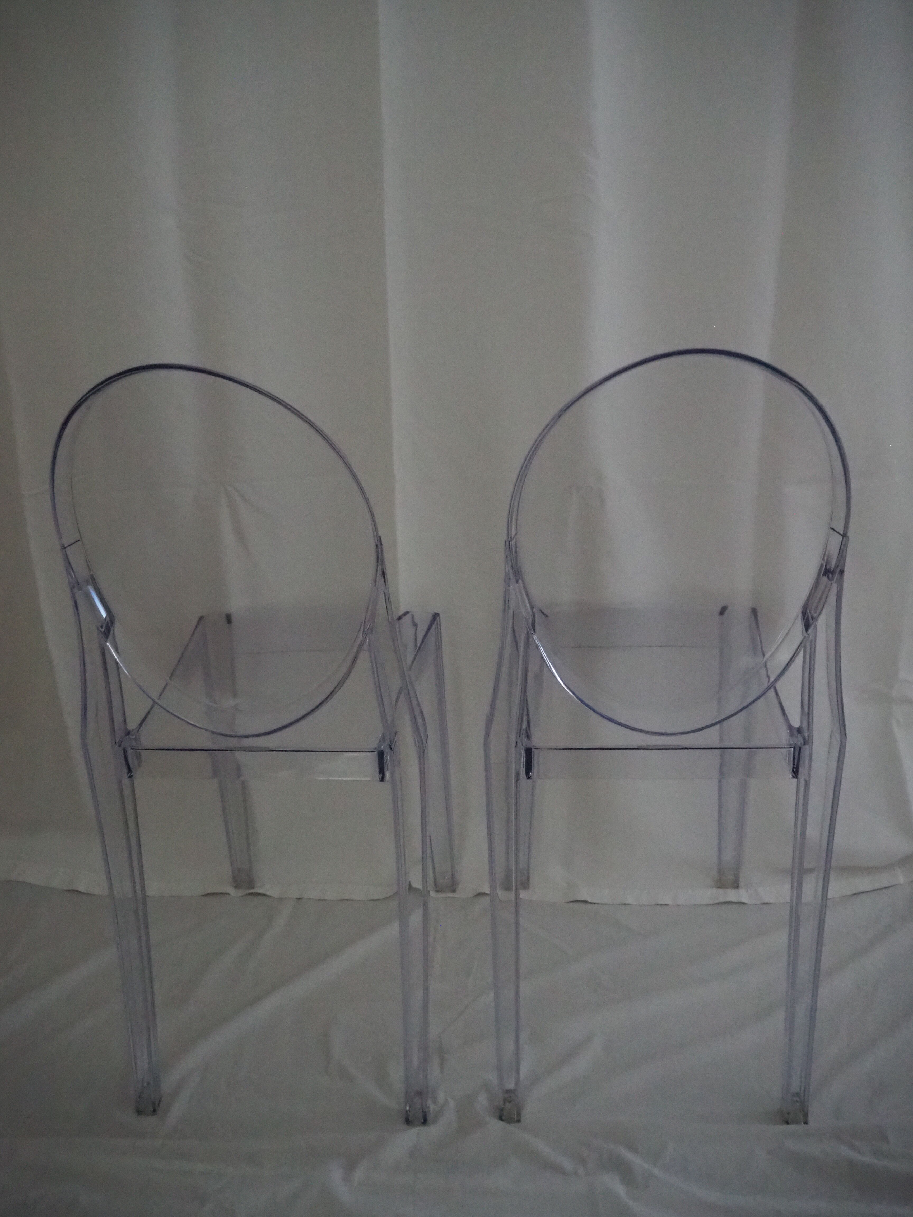 Pair of stackable chairs Victoria Ghost / Polycarbonate 2.0