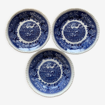 Lot de 3 assiettes Adams English Scenic