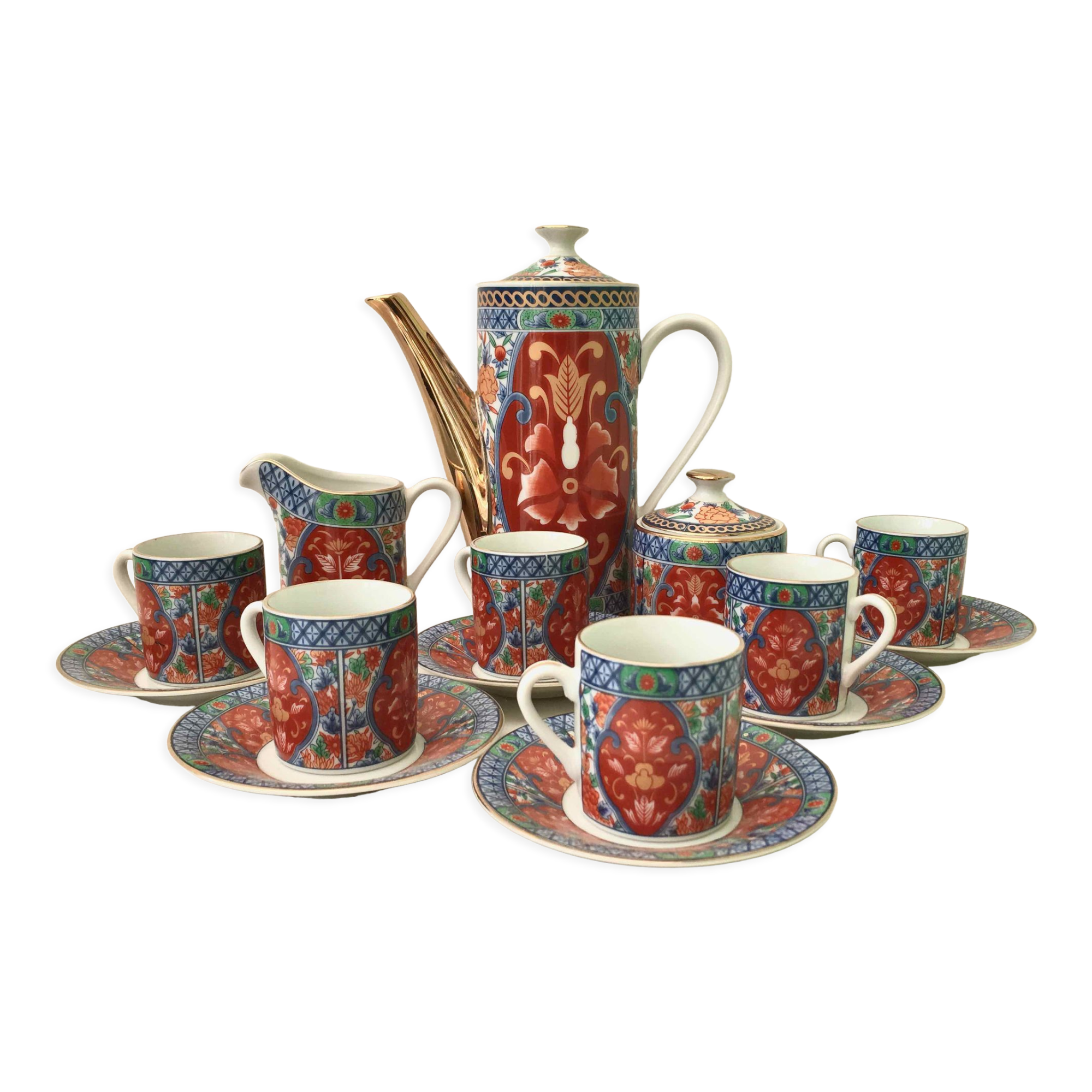 Japanese tea or coffee set for 6 p.