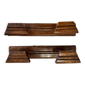 Set of 2 wooden coat hooks