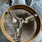 Lustre/basket ceiling / brass hot air balloon and glass