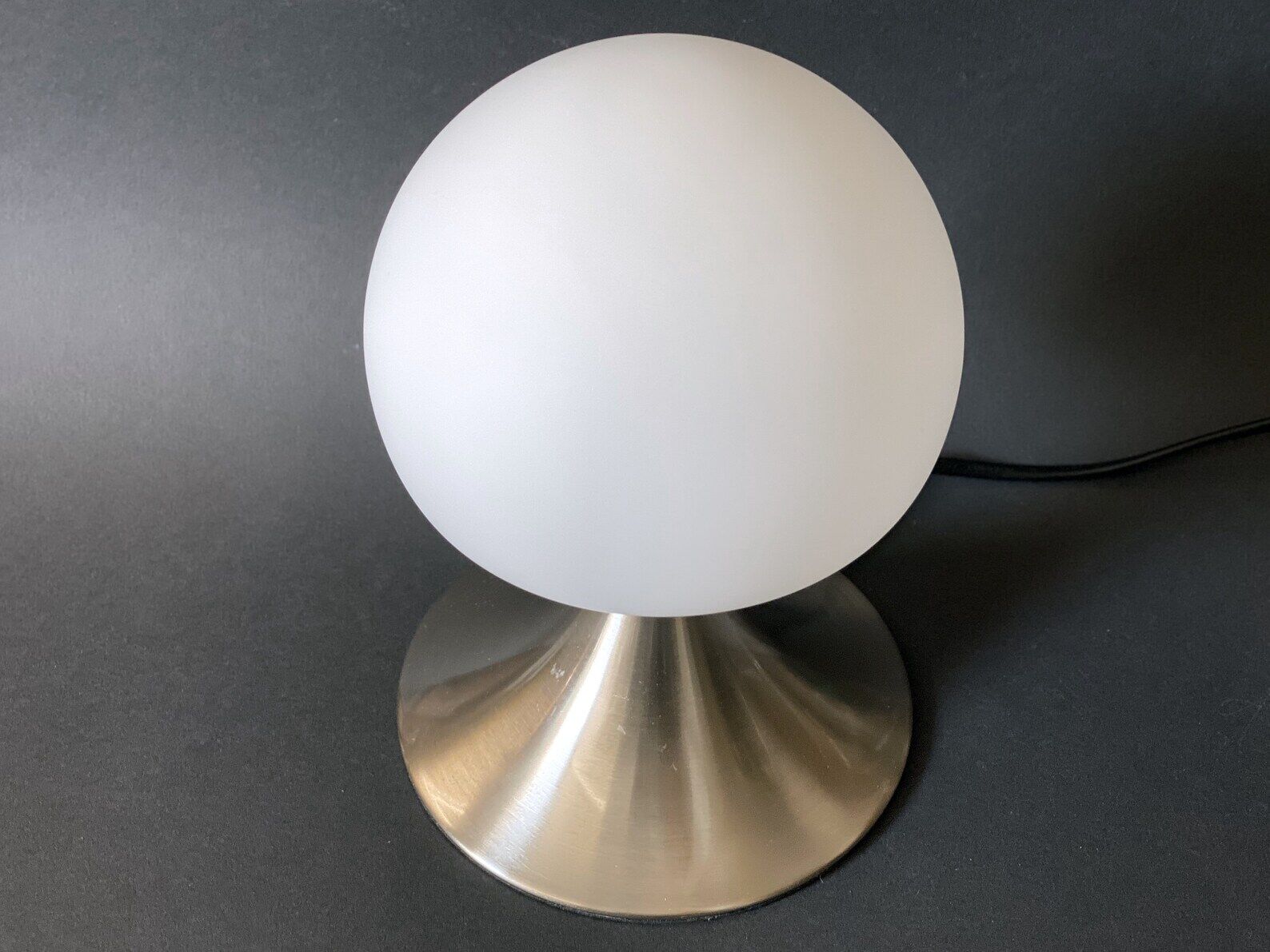 Vintage glass tip-touch mushroom table lamp / bed lamp