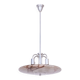 Art Deco Chandelier in Aluminium and Marbled Glass, Czech, 1940s
