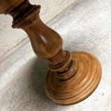 Solid wood pedestal table