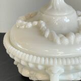 Vintage opaline glass candy dish