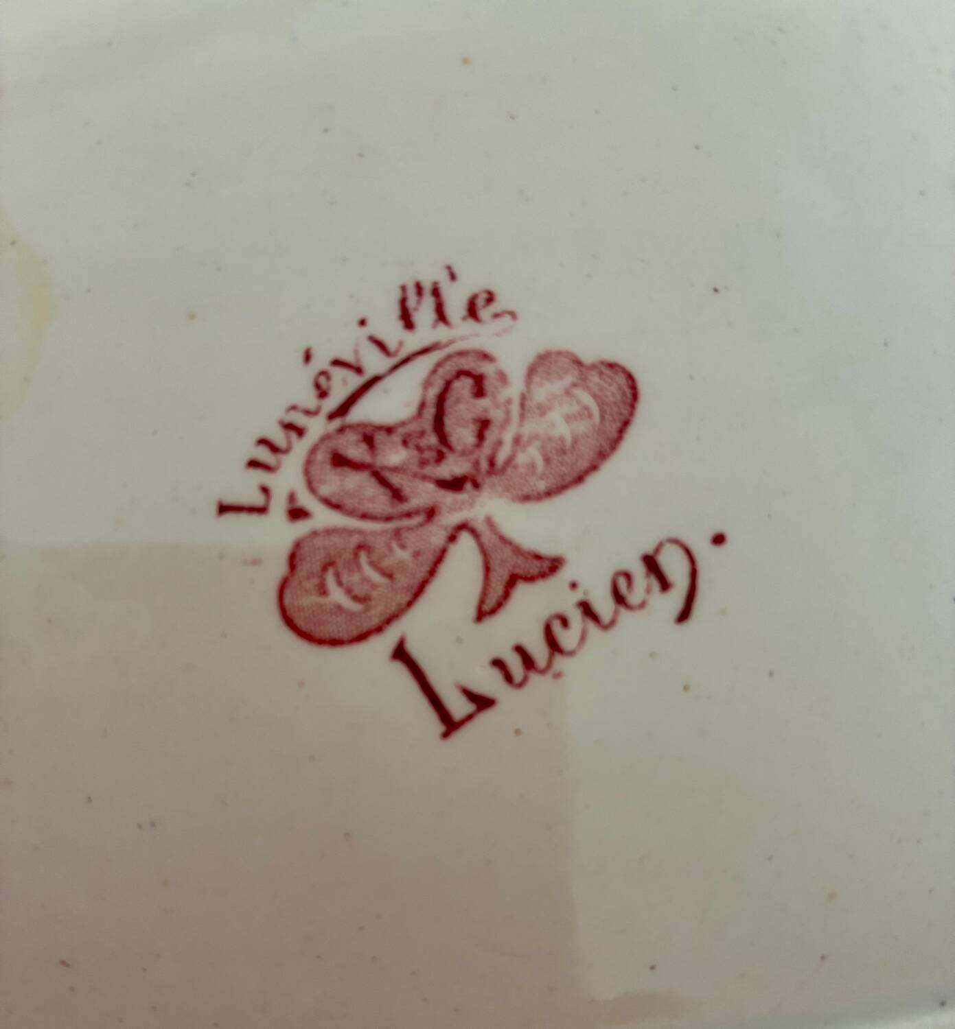 Plat ovale Lunéville Lucien