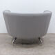 Fauteuil orangebox en tissu gris