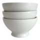 3 vintage Apilco white porcelain bowls