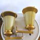 Pair of 50s design wall lamps