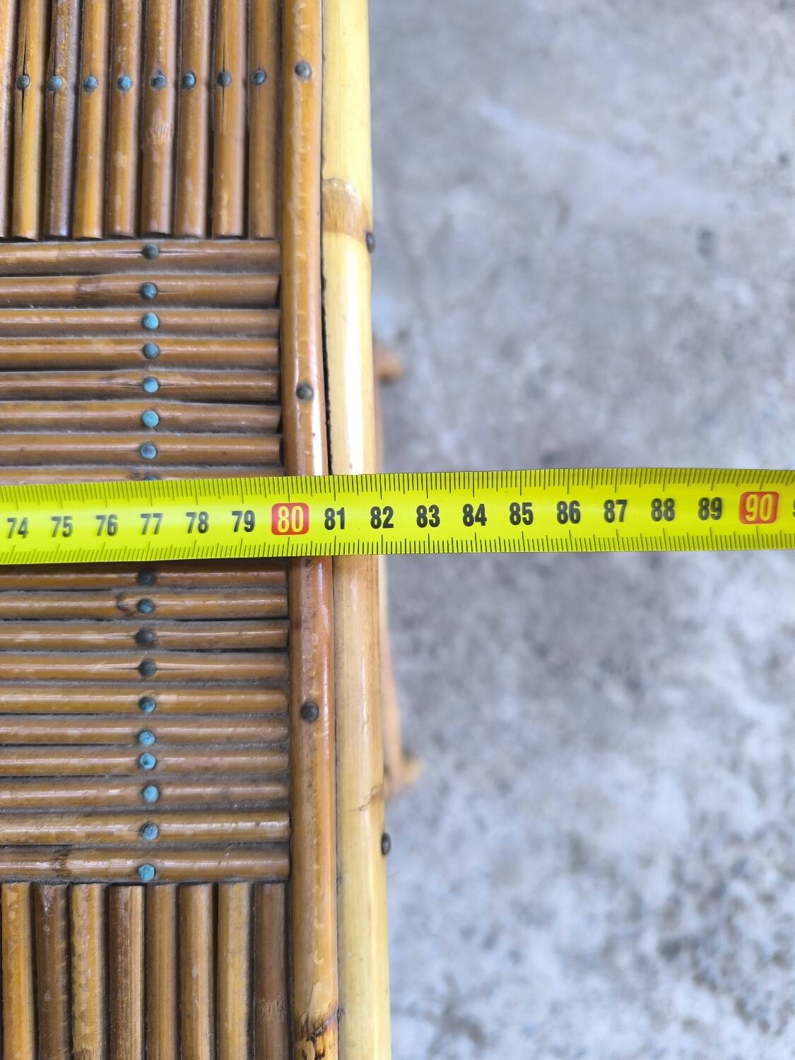 Vintage rattan coffee table