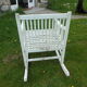 Rocking chair white wood outside or inside