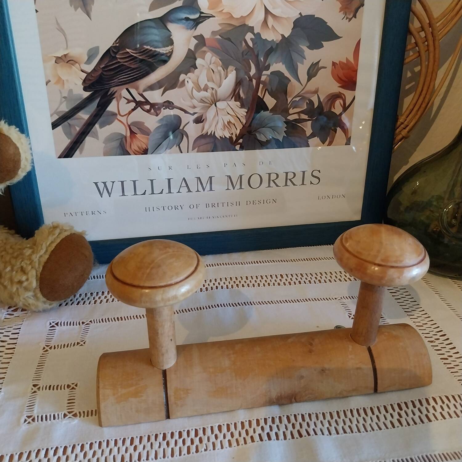 Vintage wooden coat rack