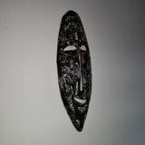 Signature glazed terracotta mask to identify in the taste of vintage accolay 1960 1970