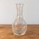 Small vintage soliflore vase in cracked transparent glass – H 17 cm