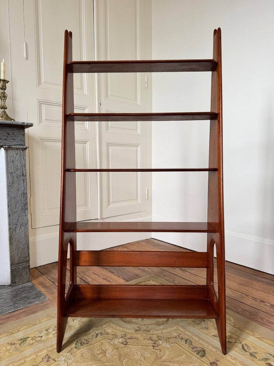 1950s Pierre Cruège Mahogany Bookcase - 20th Century