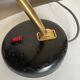 1960 black sheet metal and brass orientable lamp