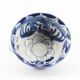 2 blue ceramic bowls