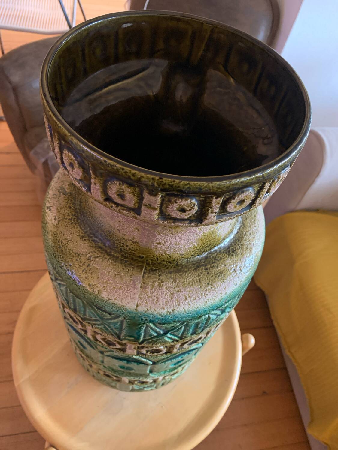 Large ceramic floor vase W. Germany