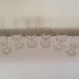 Lot of 6 glasses ex liquor assorted