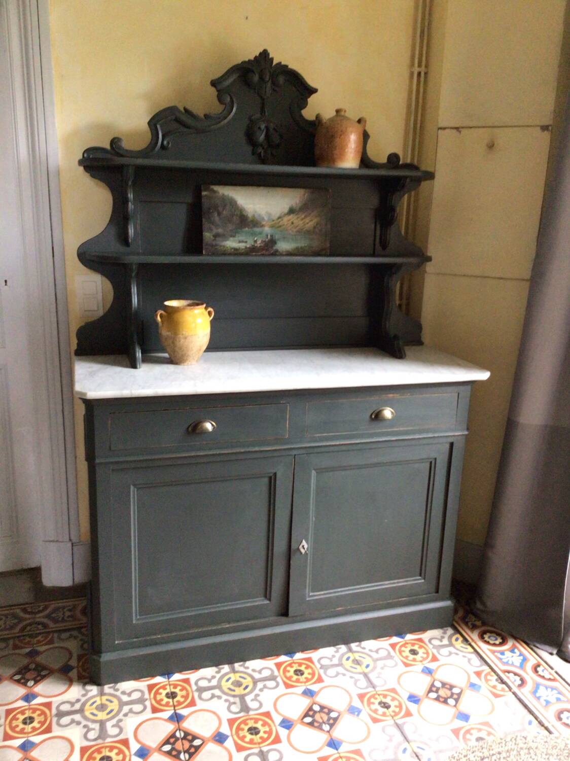 Saint hubert english green buffet